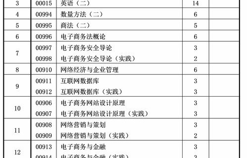 电子商务一本专业