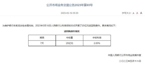 央行将开展1万亿元买断式逆回购操作
